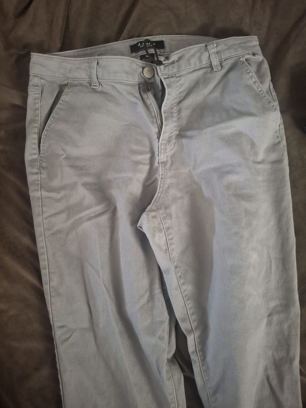 d. jeans Light Gray Women’s Chino Pants